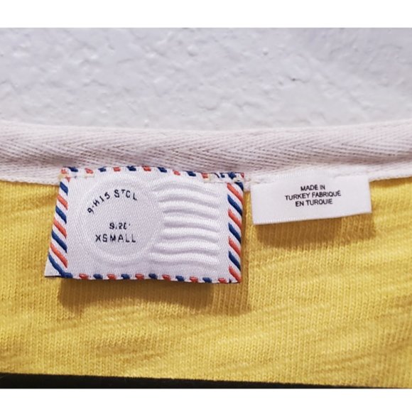 POSTAGE STAMP Yellow Ruffled Blouse - Picture 2 of 3